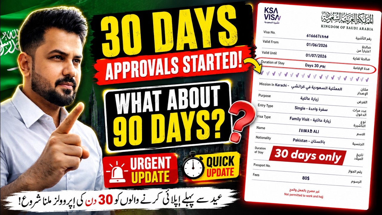 Family Visit Visa Latest Update | 30 Days Approval Started? Real Cases After Eid