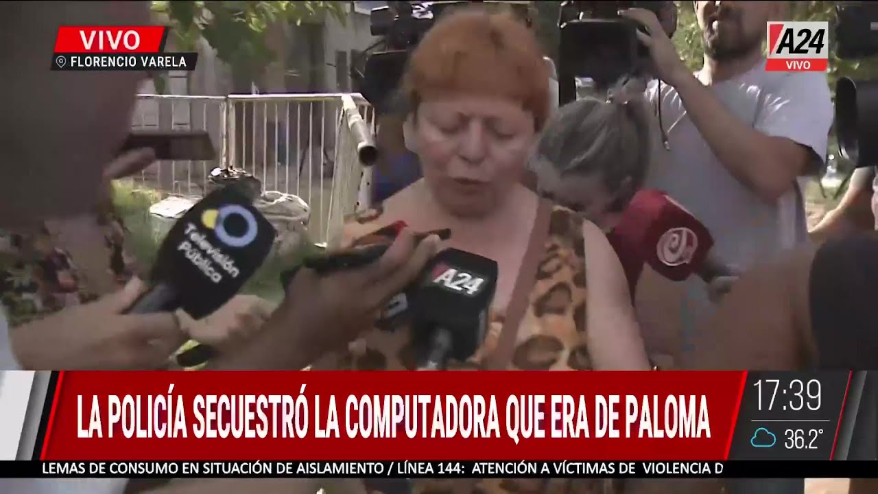 🔴DOBLE ASESINATO: LA POLICÍA SECUESTRÓ LA COMPUTADORA QUE ERA DE PALOMA