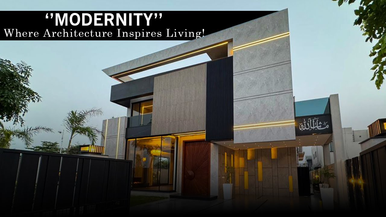 Modern Architectural House | 1 Kanal Non-Furnished Home | DHA Lahore | Contemporary Design
