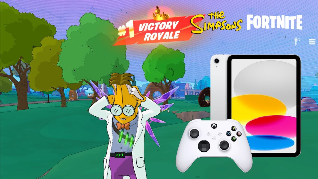 Victory Royale Fortnite: iPad 11th Gen A16 Zero Build Gameplay with Xbox Controller (60 fps)
