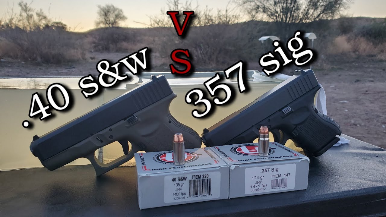 .40 s&w VS 357 sig (Underwood Ammo Test) in Ballistics Gel