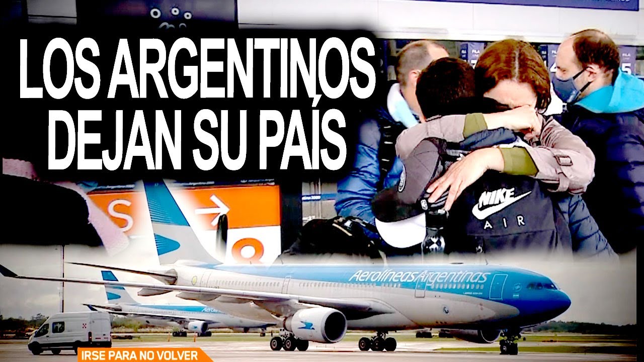 Los argentinos que dejan el país