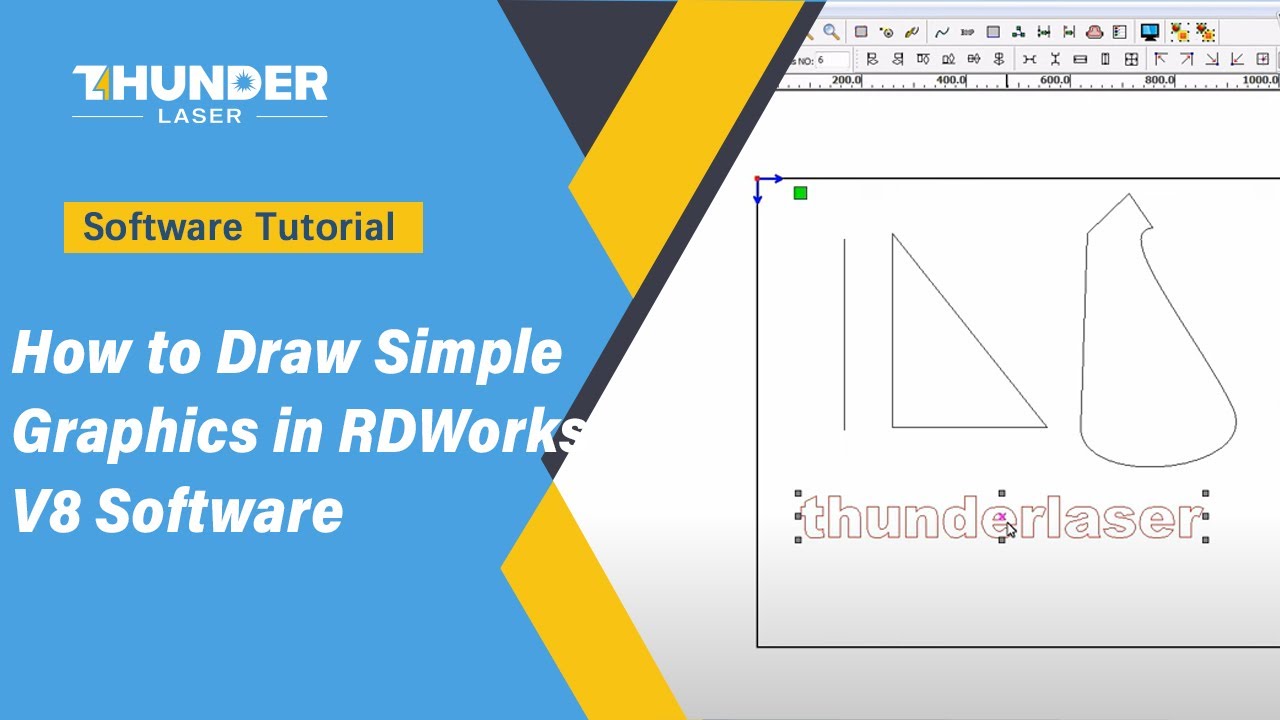 How to Draw Simple Graphics in the RDWorks V8 Software