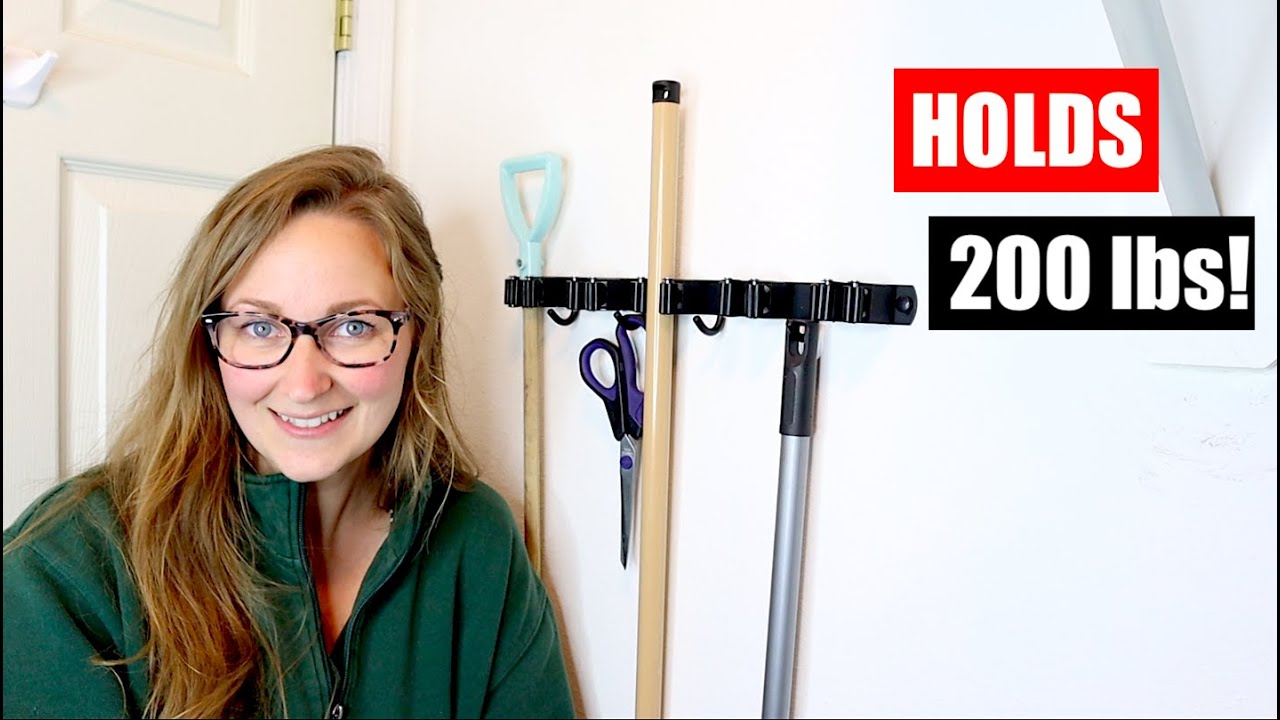 UNBOXING: Broom and Mop Holder Wall Mount with 5 Slots & 4 Hooks | 2022 REVIEW