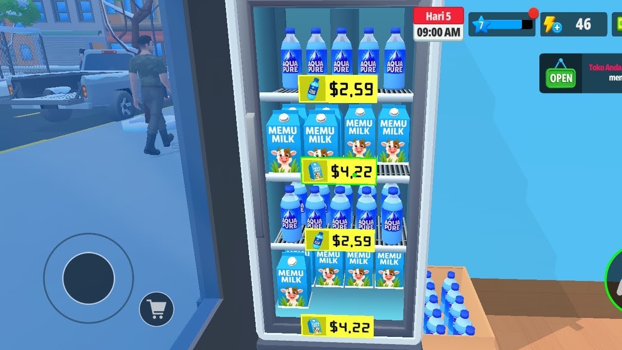 Membuka fitur minuman - my supermarket kasir simulator part 3 
