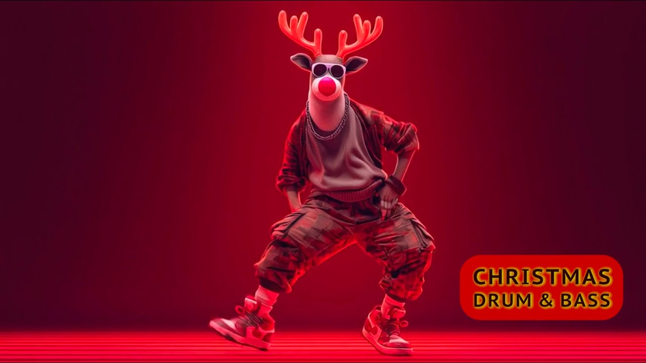Drum and Bass Christmas | Jingle Bells DnB Remix | Visualiser
