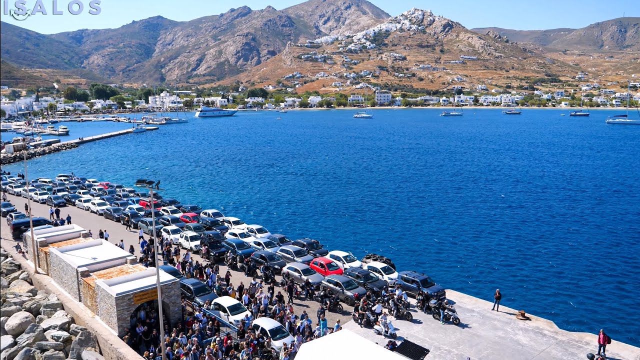 Μαζική αναχώρηση εκδρομέων από Σέριφο με το “Anemos” (Massive embarkation & departure from Serifos)
