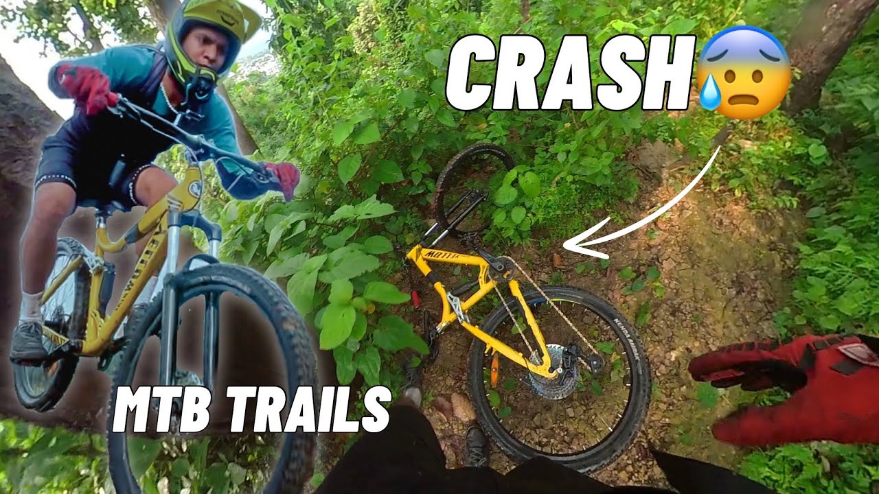 Extreme cycling trails me hogya crash😰| MTB trails