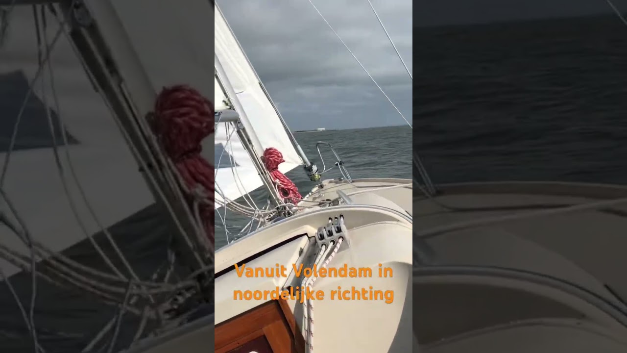 Zeilen vanuit Volendam in noordelijke richting #sailing #markermeer #marieholm