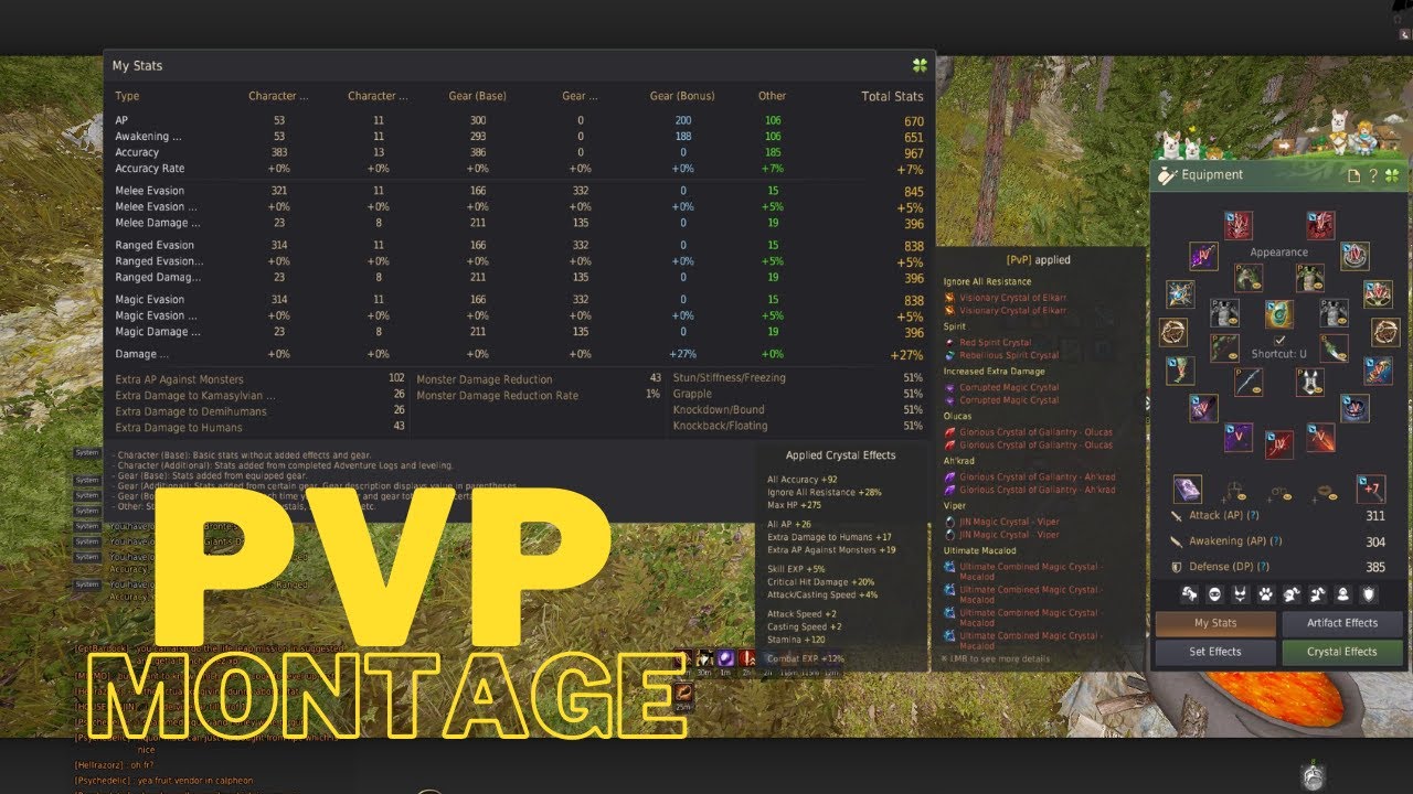 BDO Succ Zerk & Ranger PvP montage 1 - OPEN WORLD