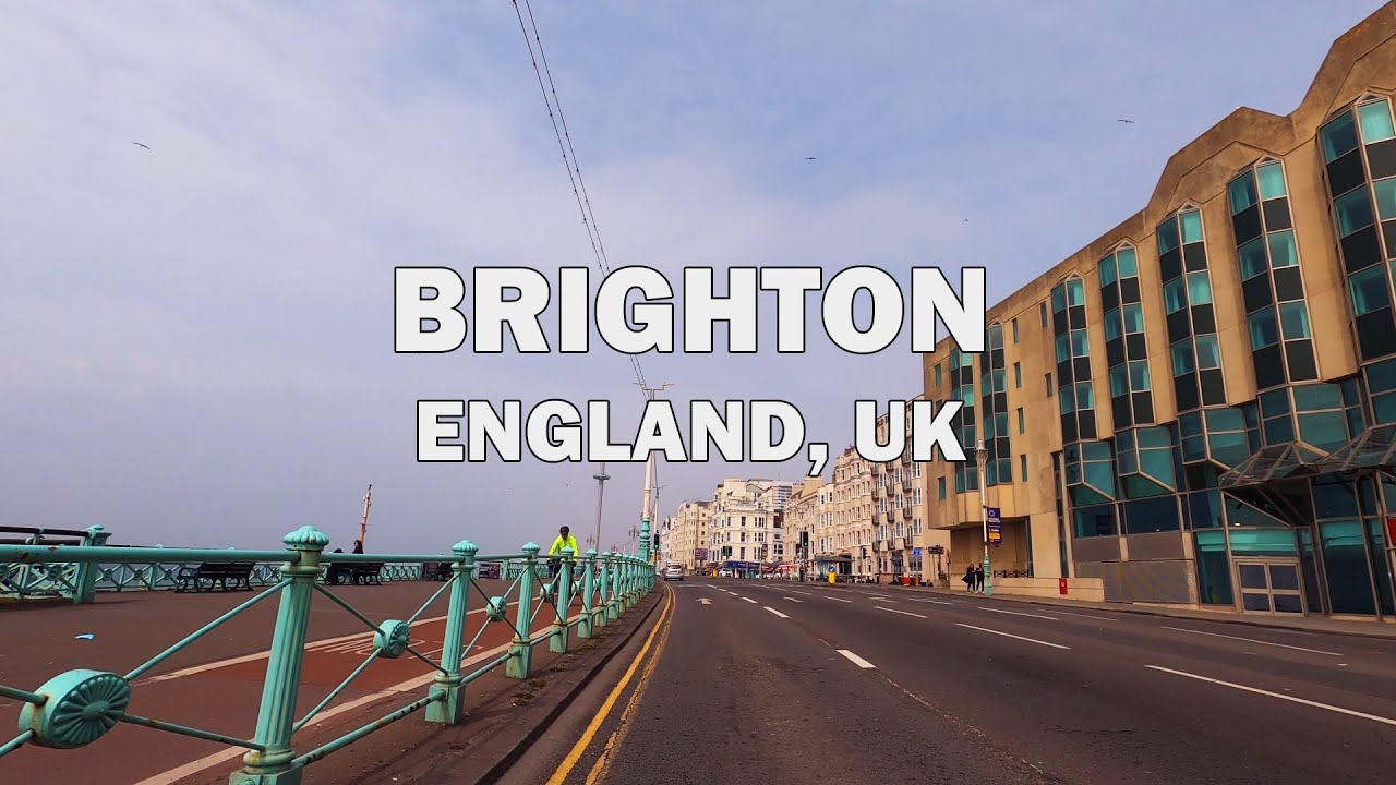 Brighton, England, UK - Driving Tour 4K