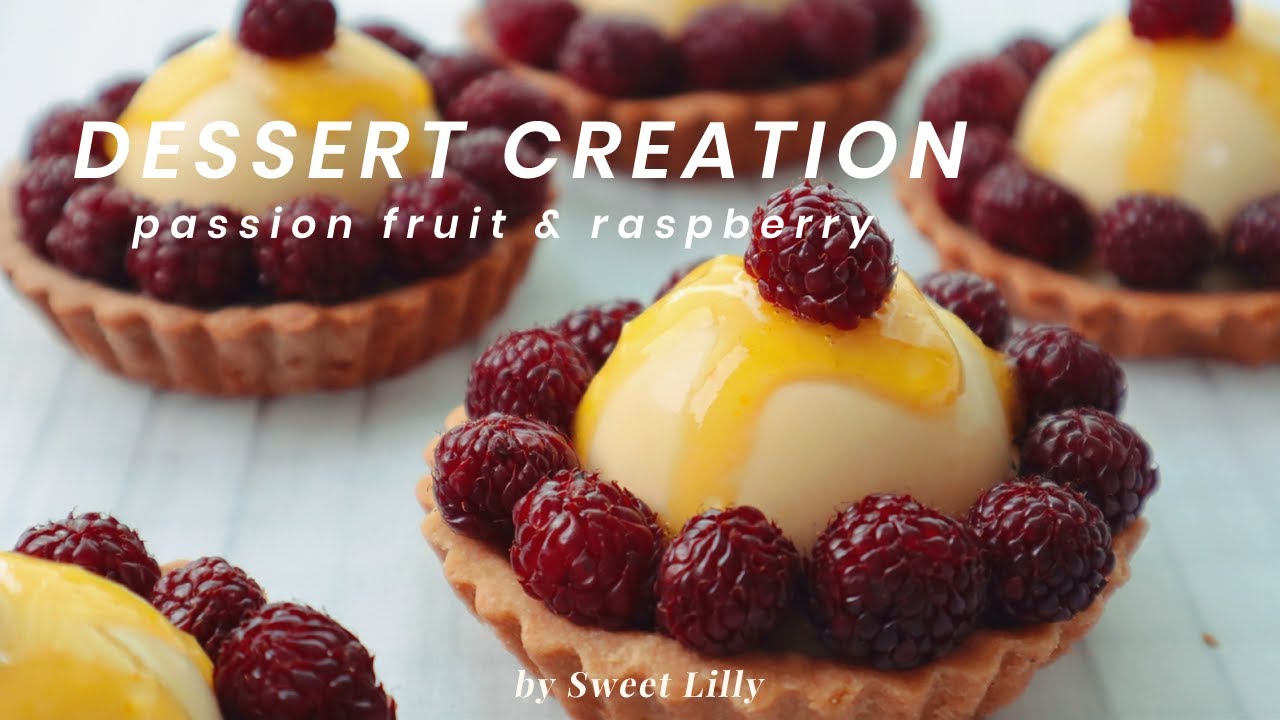 [프랑스 스타일 레시피] 🍋 새콤달콤 패션후르츠 라즈베리 타르트 만들기 | Sweet Lilly