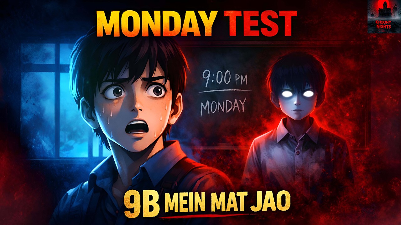 Class 9B Ka Monday Test | 9:00 PM Ke Baad Wapas Nahi Aaye | Anime Horror Story