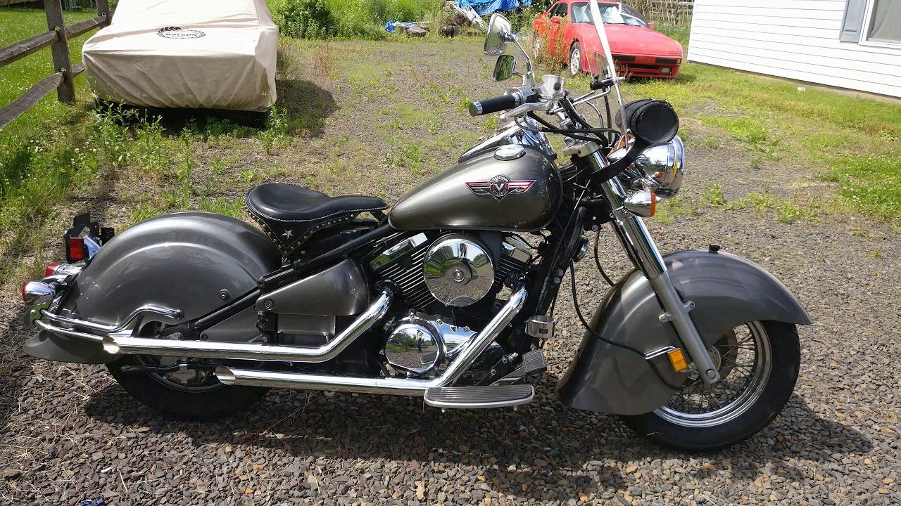 2003 Kawasaki VN800 Drifter with Cobra Slash Cut exhaust with baffles