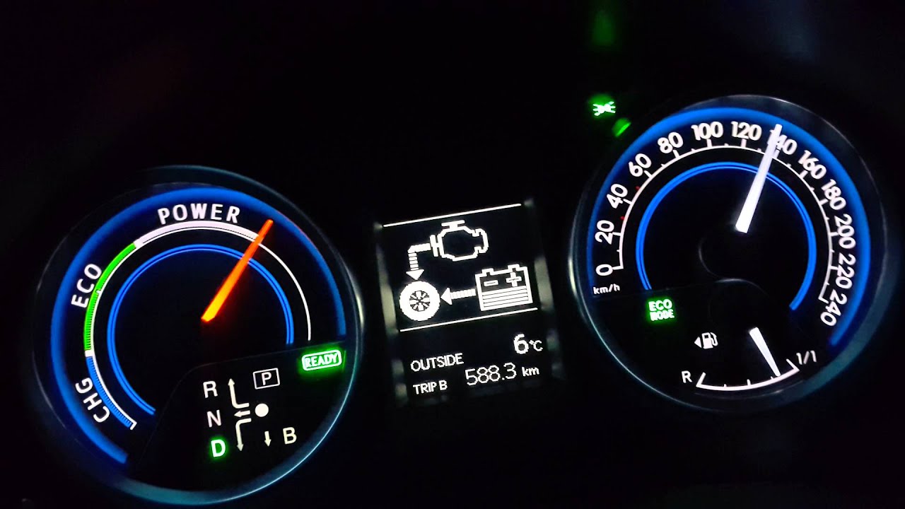 Toyota Auris Hybrid 2014. 1.8 + elek. 136 HP. ACCELERATION 0-100 Przyśpieszenie