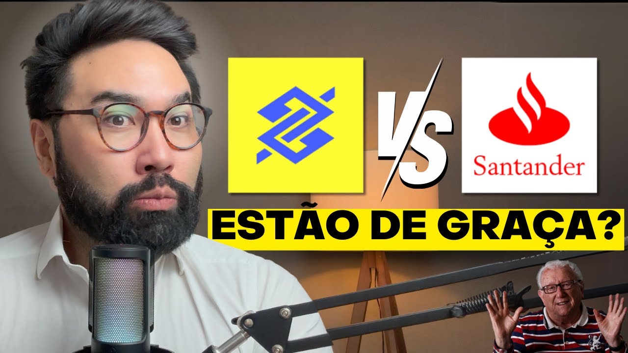 QUAL MELHOR BANC&Atilde;O para INVESTIR? 🌕Banco do Brasil (BBAS3) ou 🔴Santander (SANB4,SANB11)