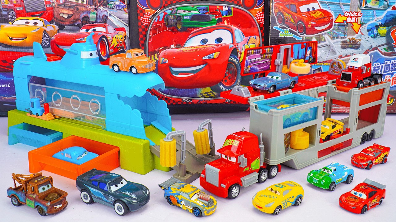 Disney Pixar Cars Unboxing Review | Lightning McQueen | Disney Pixar Cars Submarine Car Wash Playset