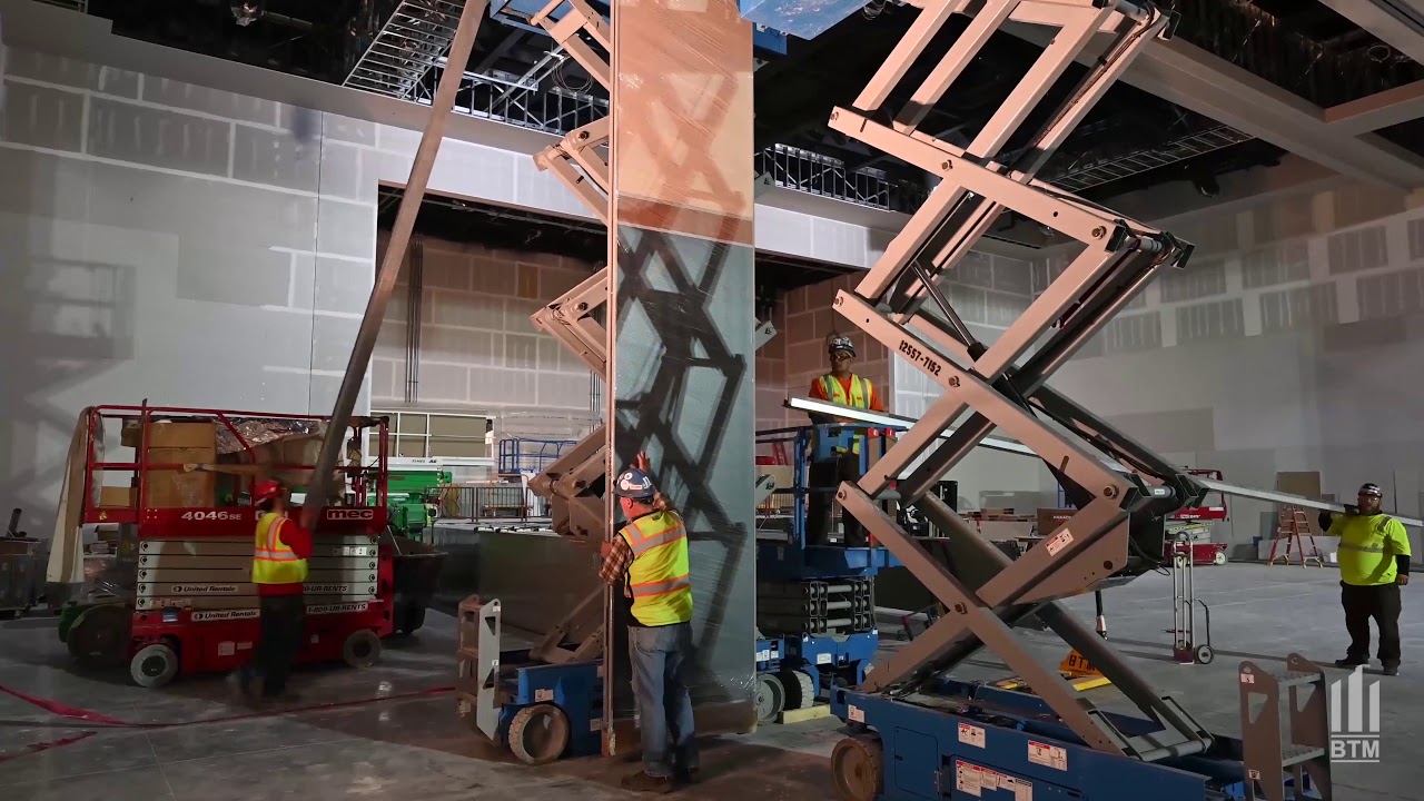 30ft Operable Partition Installation