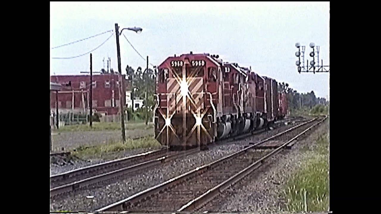 Evening Parade of VIA AMT CP & CN Trains Dorval QC 17 June 1999
