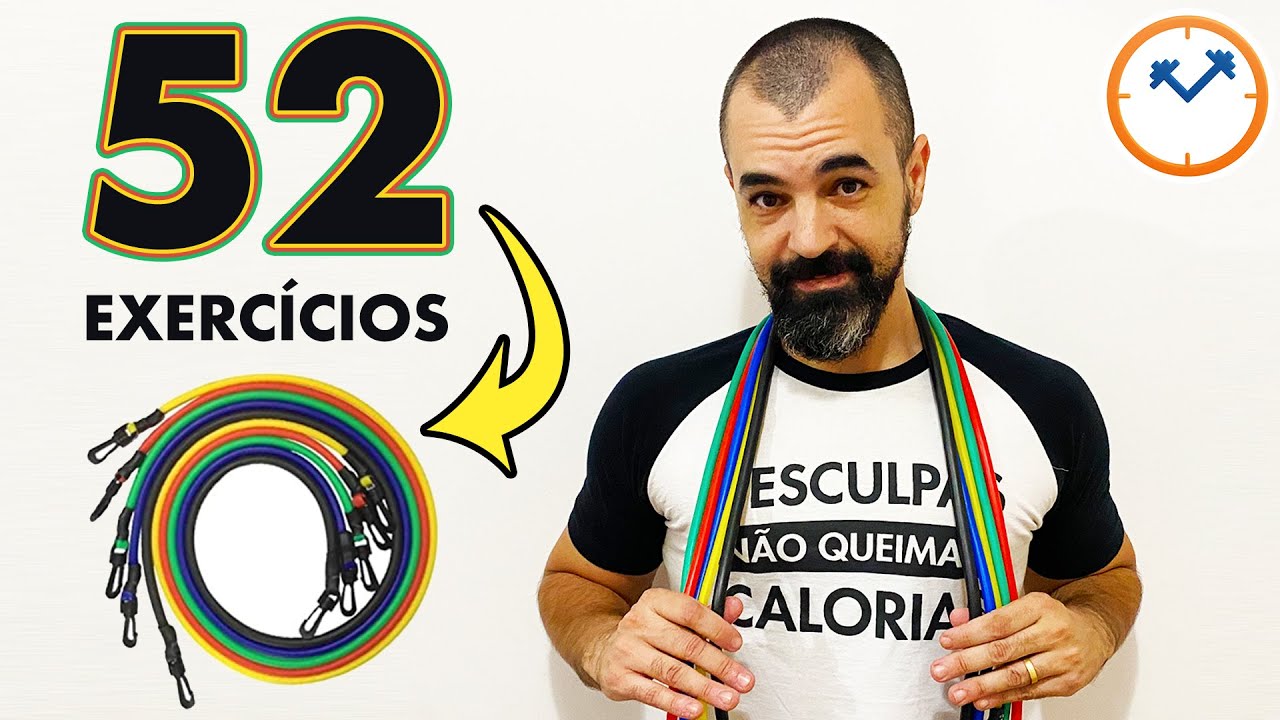 🔥 52 EXERCÍCIOS COM ELÁSTICO (e músculos que eles trabalham) | Saúde na Rotina