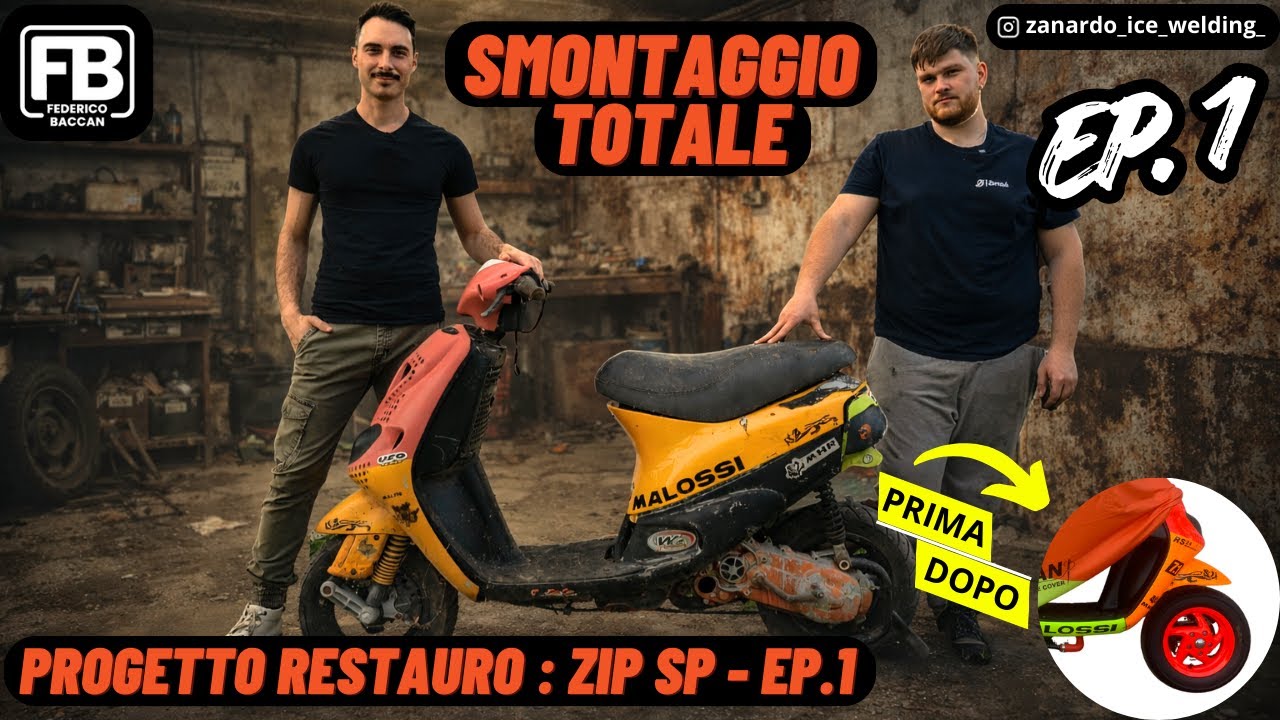 Piaggio Zip SP Malossi MHR – EP.1 | Progetto Restauro: Smontaggio Totale 🔧 | Federico Baccan
