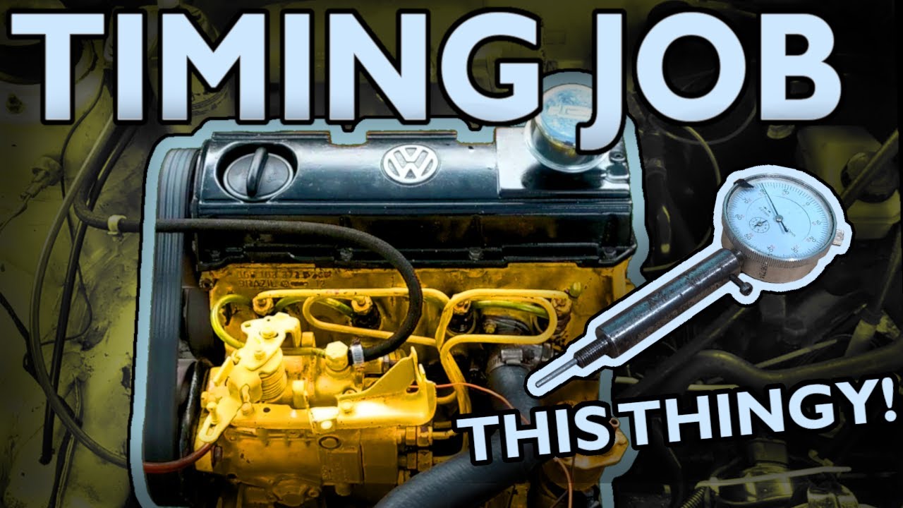 VW 1.6D 1.5D Timing Belt Replacement and Injection Pump Timing - How To Time a 1.6D