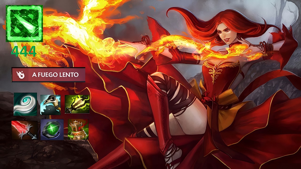 Lina Soft support / DOTA 2 / Gameplay 444 / Lidiando con daño físico mágico y puro 😭😓😵