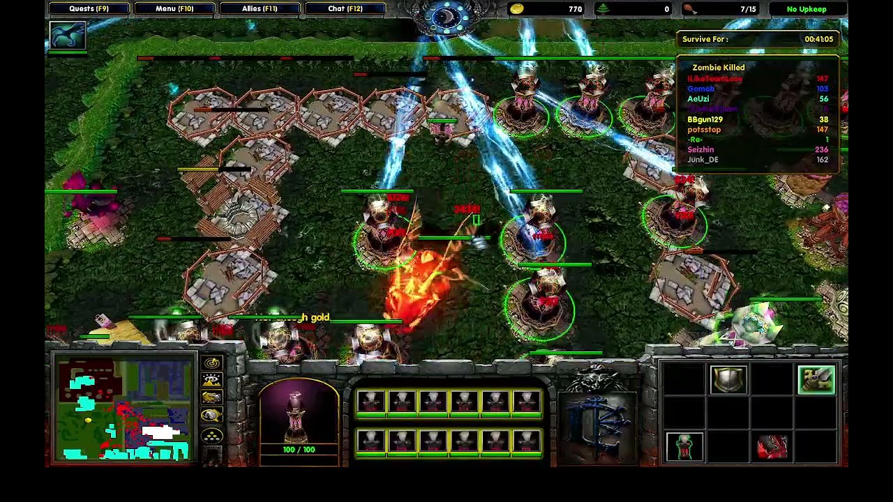 Let's Play Zombie Survival Super Hard | 2 Sep 2023 | WarCraft 3 Custom Map
