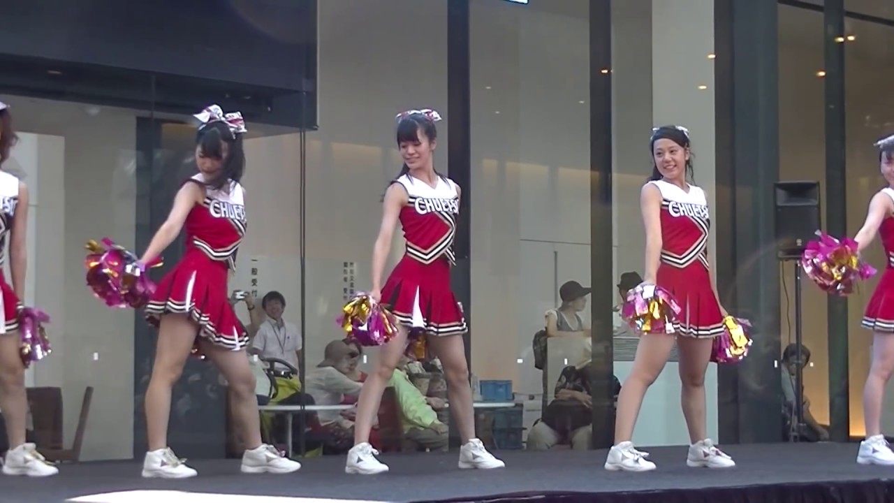 長岡まつり 2014 ナカドマステージ 中越高校チアリーディング部withワセダクラブ