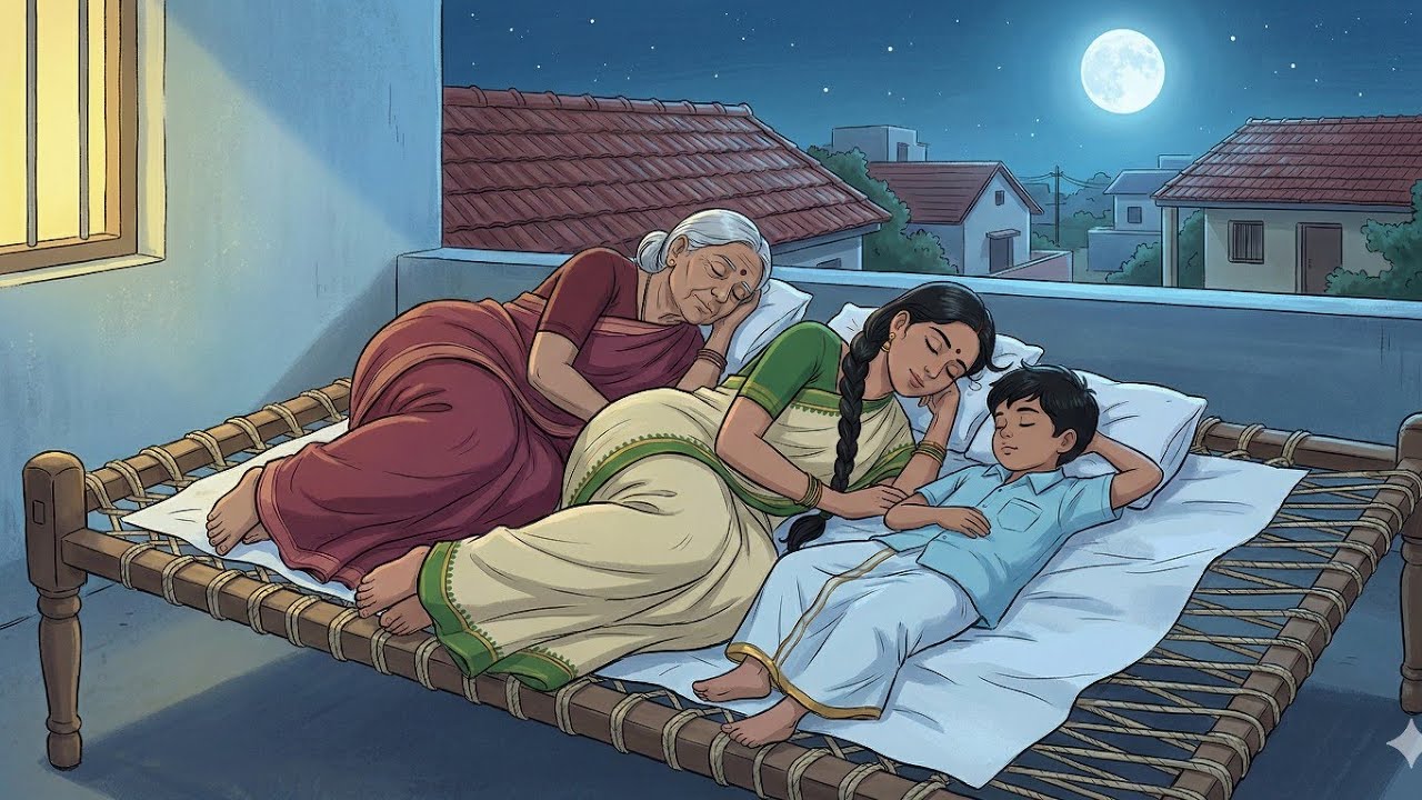 She Cooked a Feast Under Moonlight… 🌛Then They Slept on the Terrace 😋🌌Somebody hear Nila soruu .