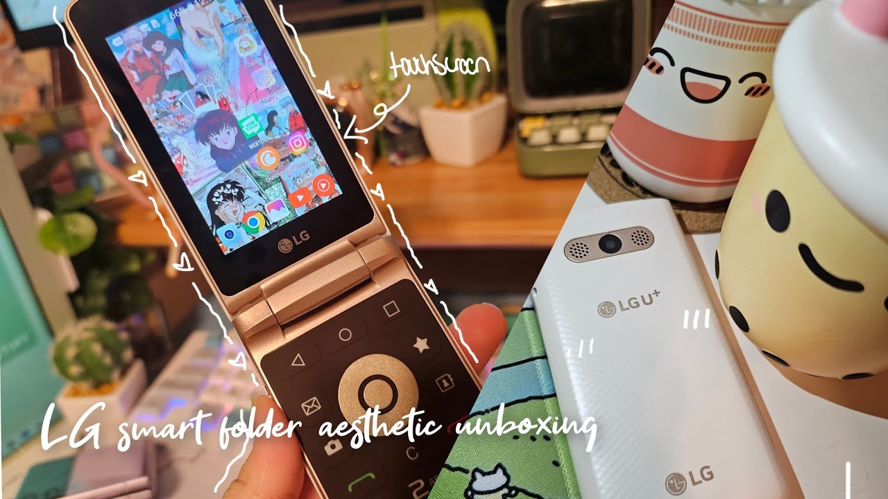 ❤️‍🔥LG smart folder aesthetic unboxing | another korean touchscreen flip phone