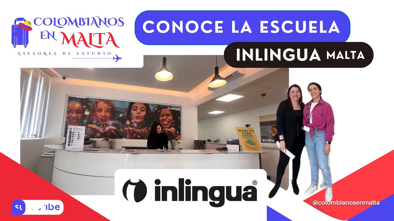 🇲🇹✨ Descubre la escuela de inglés Inlingua 🏫 Malta 🇲🇹 | Colombianos en Malta 🇲🇹📚✨2024