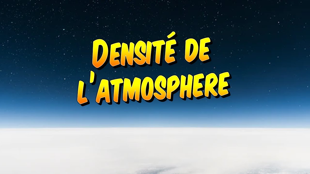 Physique - Comment calculer la densité de l'air à partir de la pression atmosphérique ?