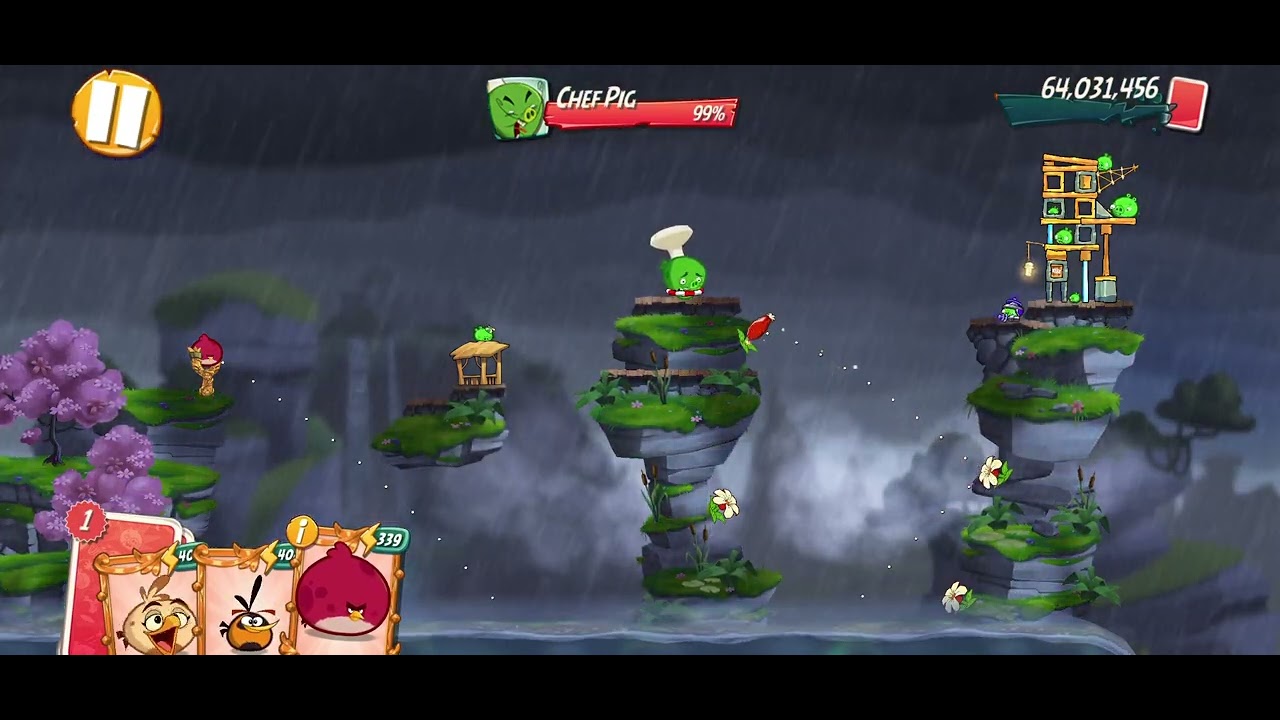 Angry Birds 2 King Pig Panic 4 boss room only level 2766. January 28/2026 