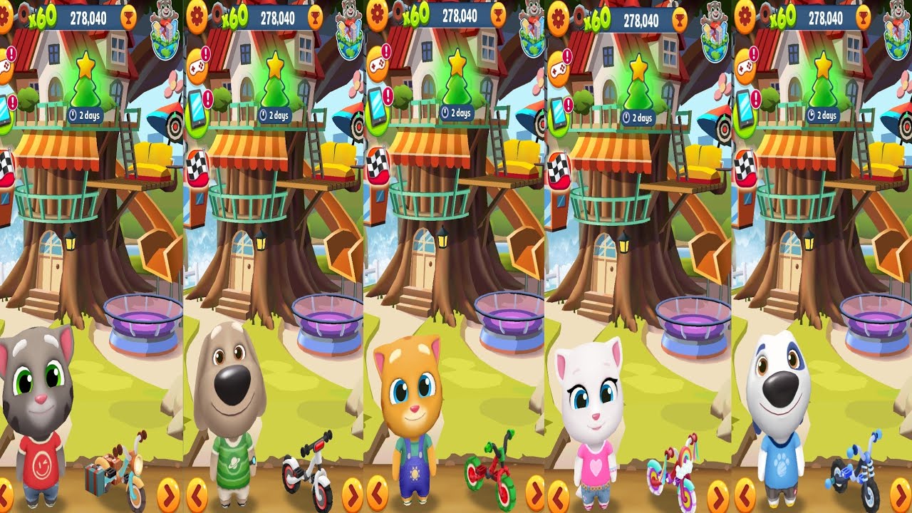 Tom Gold Run.Tom vs Been vs Ginger vs Angela vs Hank Gameplay Android#2
