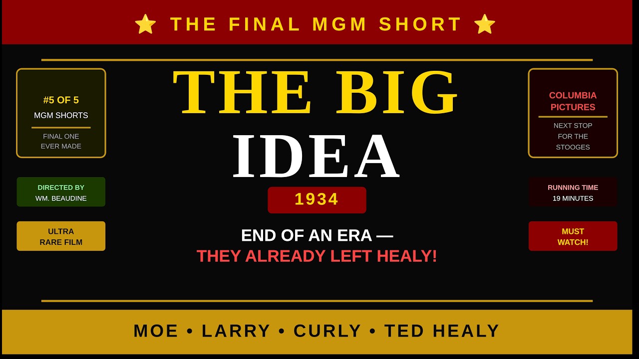 The Big Idea (1934) | The LAST Film Moe, Larry & Curly Made #classiccomedy #vintagecomedy