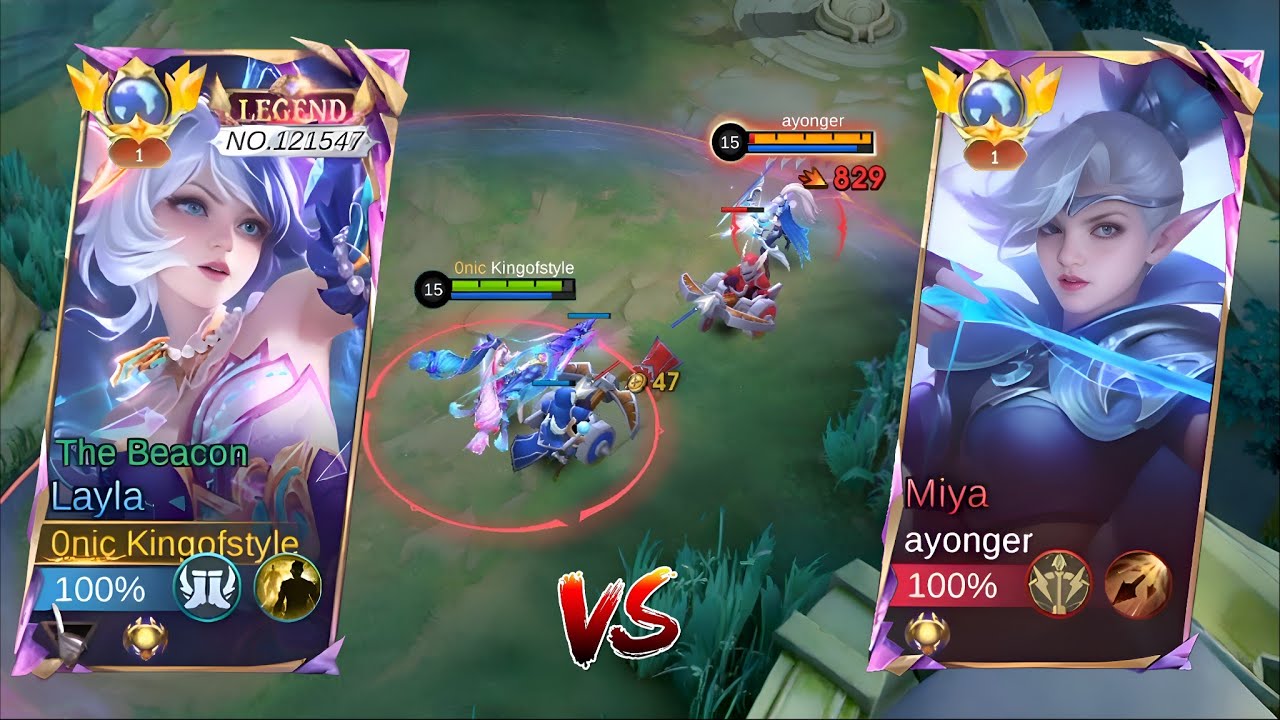 TOP GLOBAL LAYLA VS TOP GLOBAL MIYA | HIGH RANK GAME PLAY!( solo rank ) - MLBB