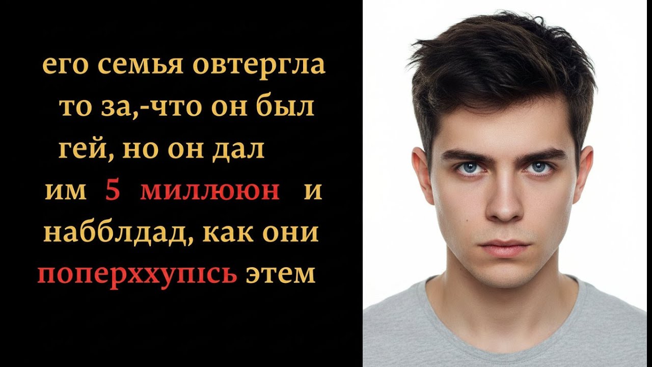 Семья стёрла меня за гомосексуальность — я вернул им 5 миллионов и увидел их агонию
