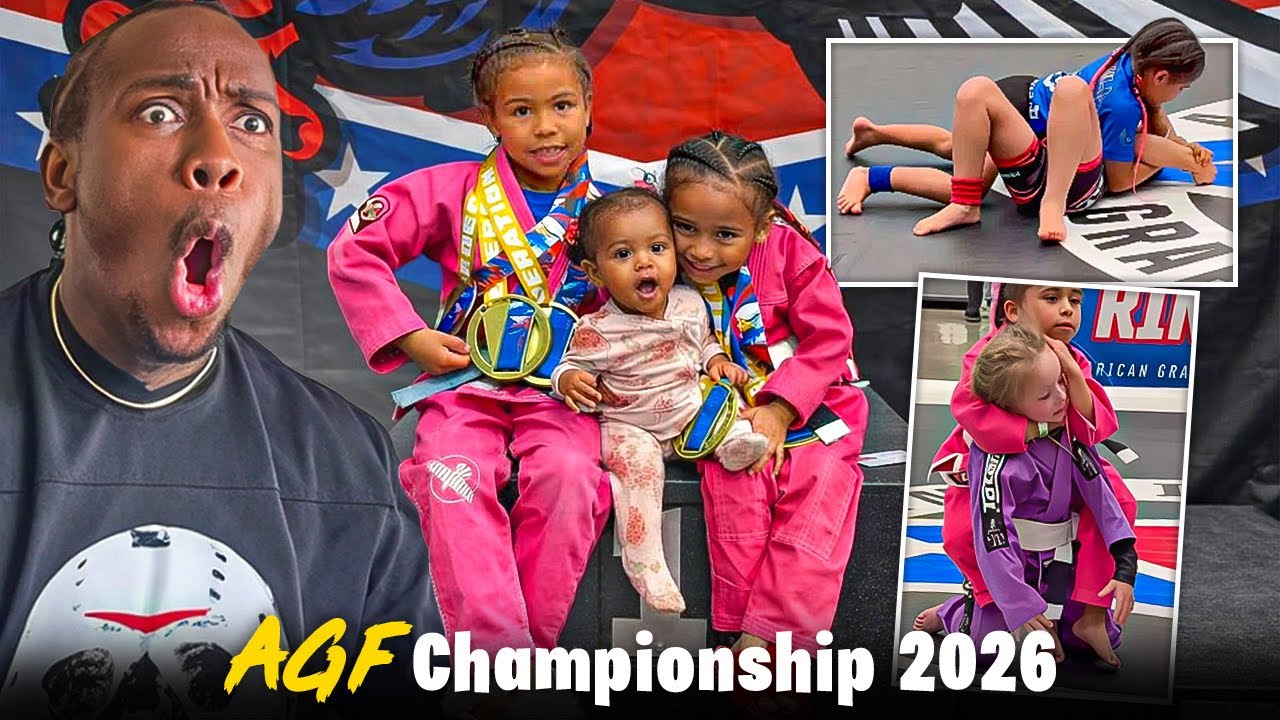 Nalah and Nayah won all gold medals at the AGF Jiujitsu Championships 