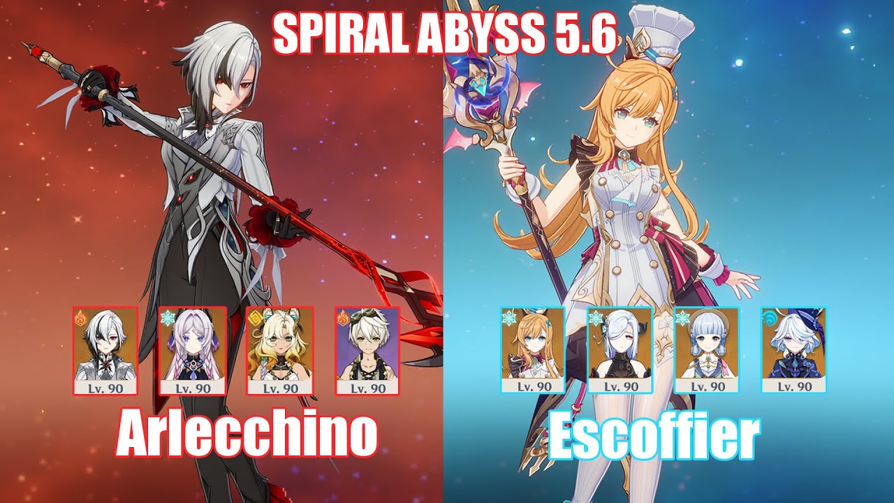 C0 Arlecchino & C0 Escoffier Freeze | Spiral Abyss 5.6 | Genshin Impact