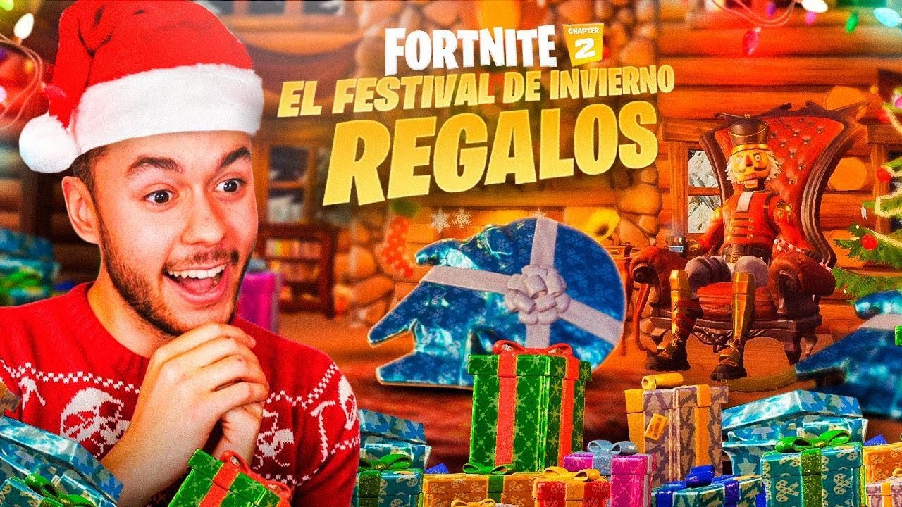 REACCIONANDO A LA NAVIDAD EN FORTNITE - TheGrefg