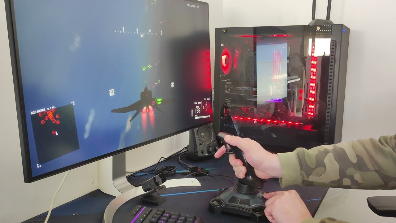 Playing Project Wingman with Logitech Attack 3 joystick