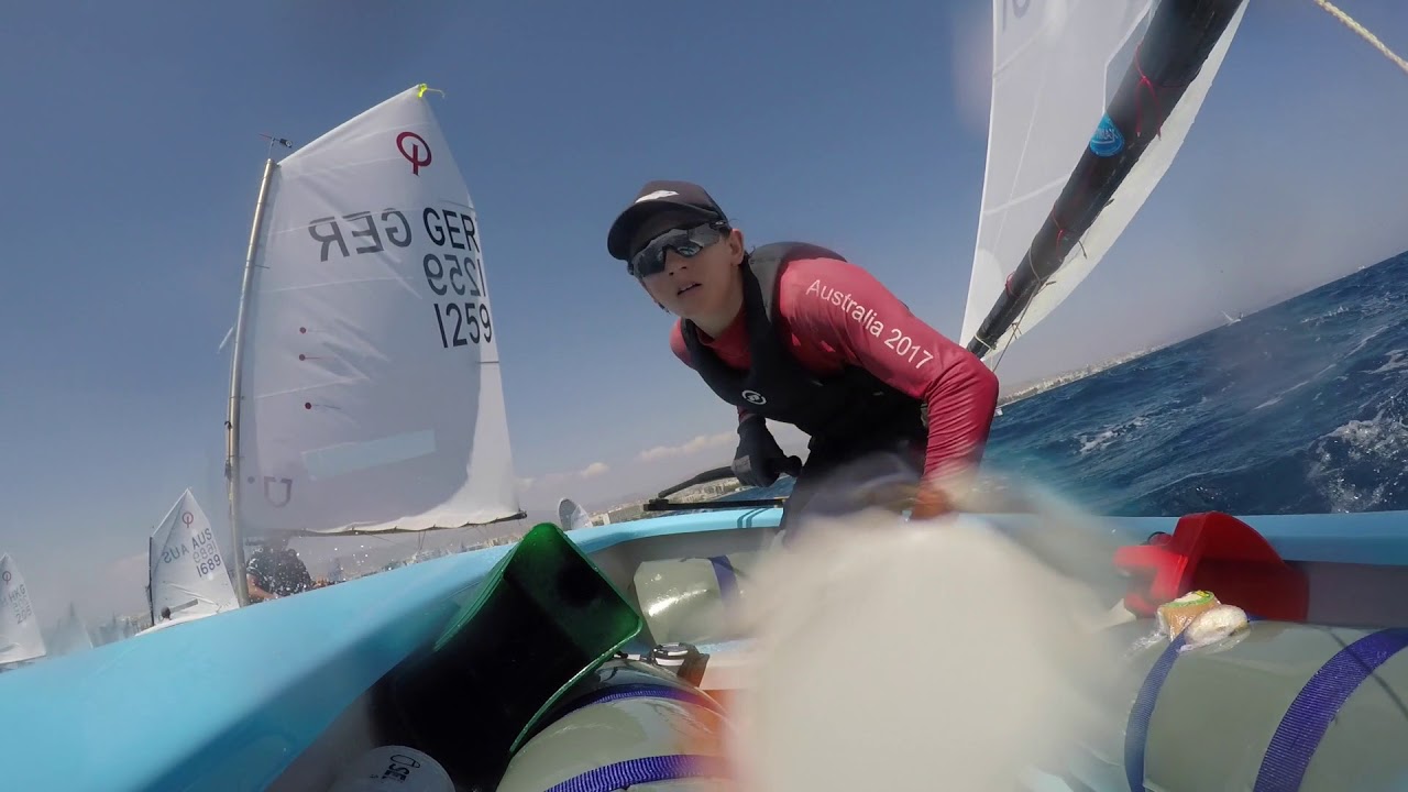 Opti Pre Worlds Cyprus 2018 with Fletcher AUS 1551