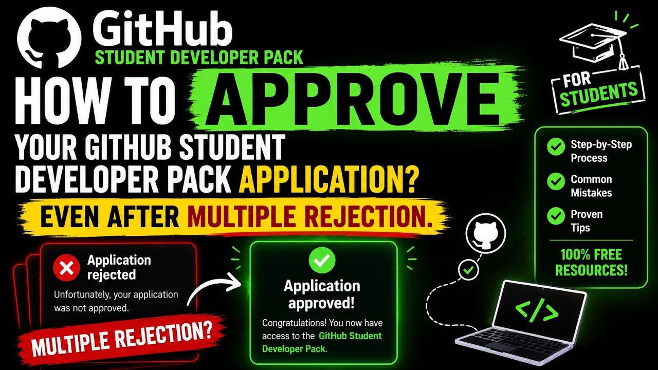 How to approve your GitHub student developer pack application? even after multiple rejection.