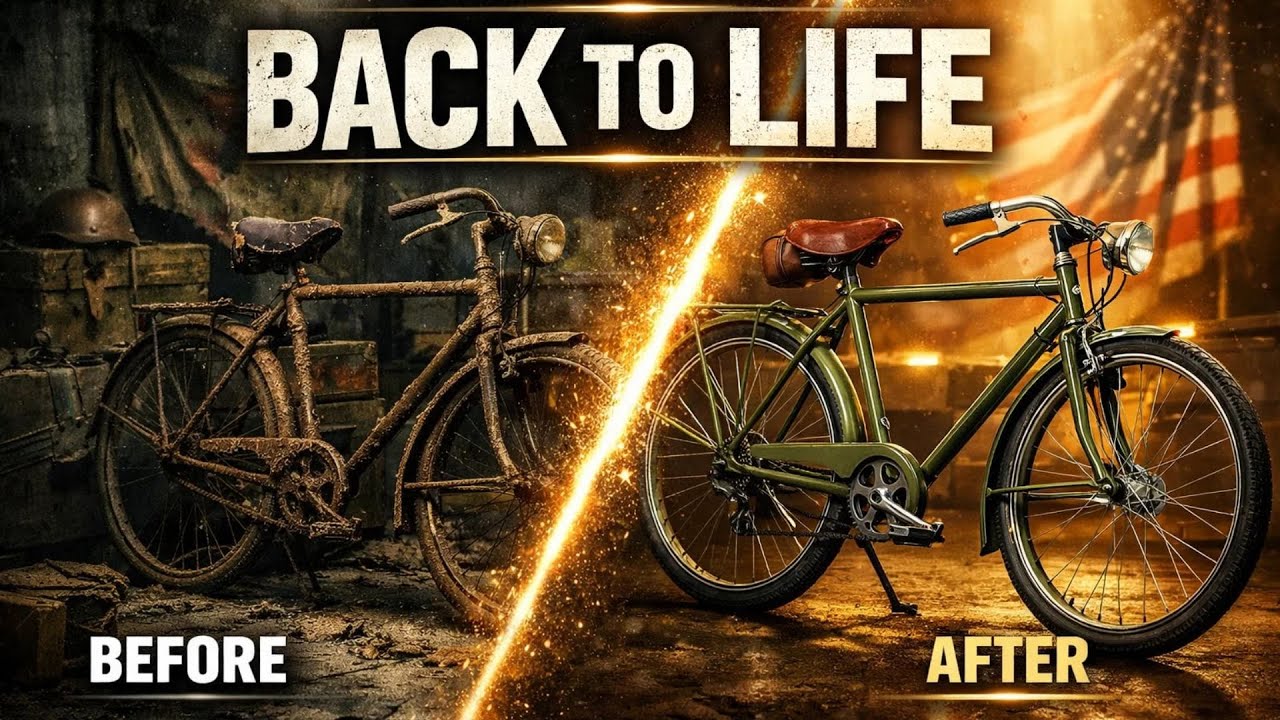 A Soldier’s 1940s Bianchi Military Bike Restored After Decades – ASMR Restoration