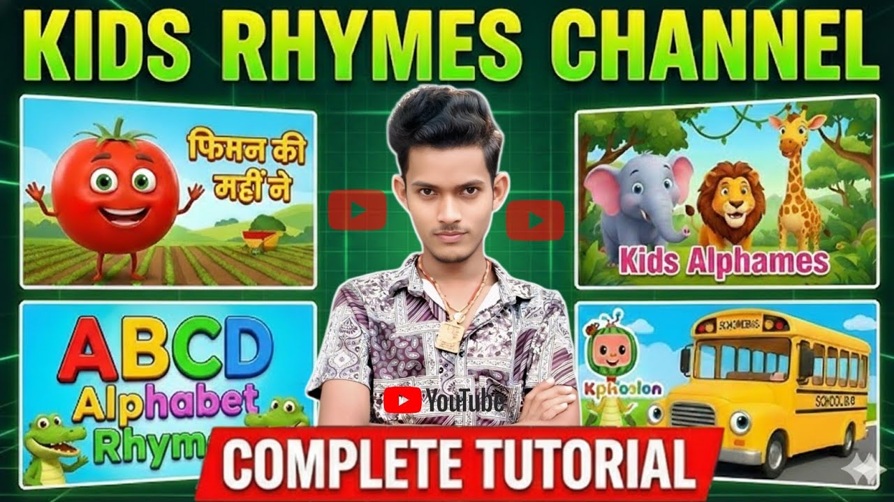 Kids Rhymes Channel Kaise Banaye | Full YouTube Tutorial For Beginners