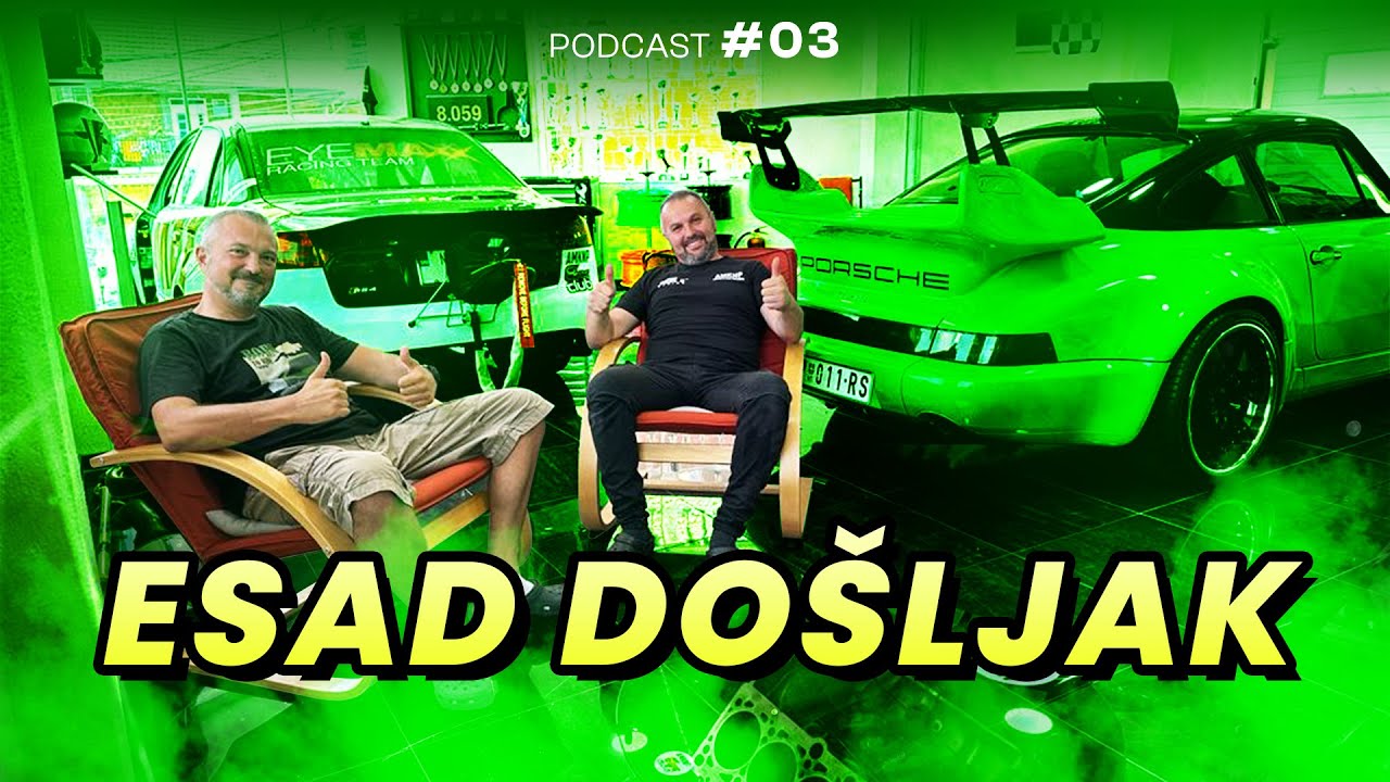 Podcast #03: Porsche 911 Turbo + NITRO, Corsa RS 1000 konja; Audi RS4 1200+ konja... Esad Došljak...