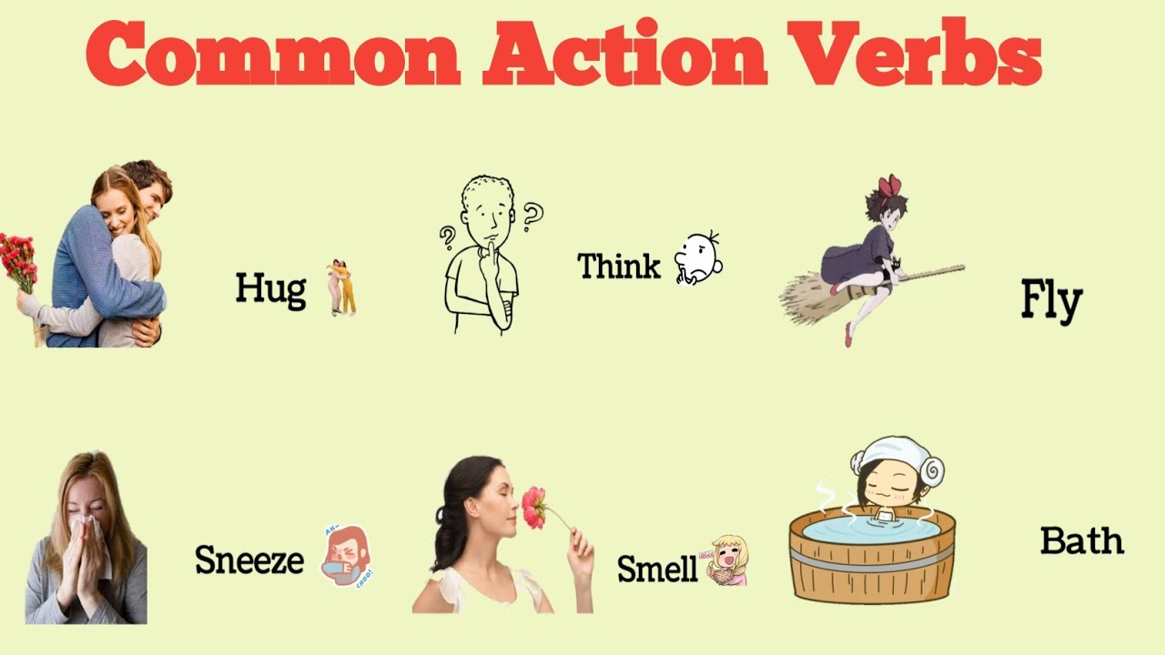 Common Action Verbs | Vocabulary in English | Action verbs in english | English Vocabulary