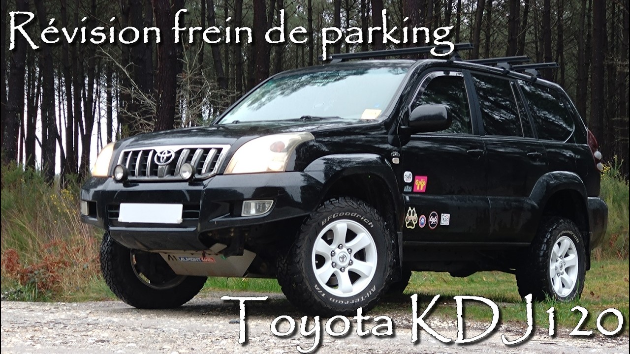 Révision du frein de parking sur Toyota KDJ120
