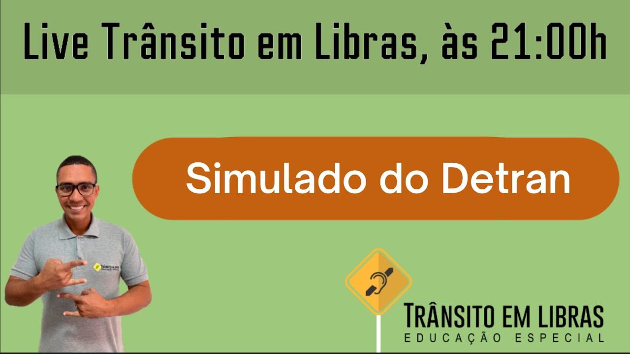 Aula de Legislação de Trânsito para Surdos.